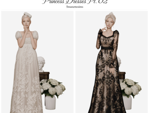 Princess Dresses Pt. 02 By Swanettesims