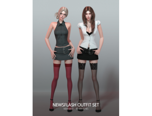 [rona] Newsflash Outfit Set