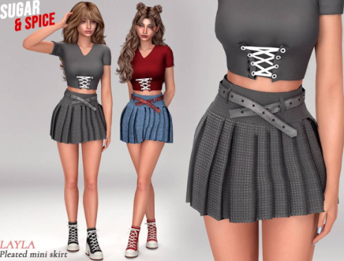 Curseforge - Pleated Skirt With Belt (sugar & Spice Set)