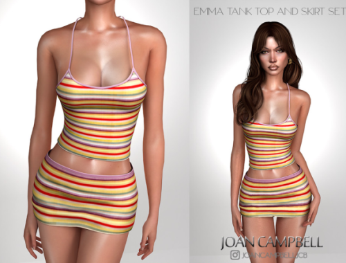 Emma Tank Top And Skirt Set By Joan_campbell_beauty_