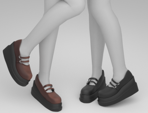 Heart Buckle Mary Janes By Moorshumcc