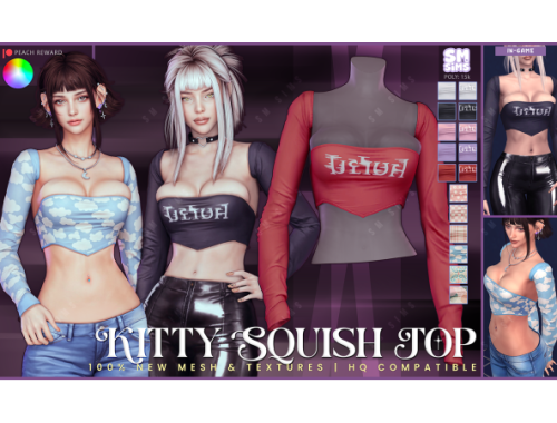 Peach | Kitty Squish Top By Smsims