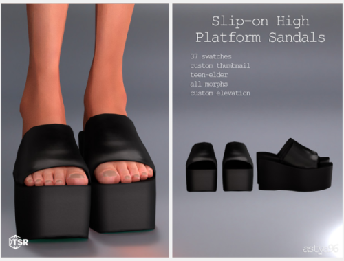 Slip-on High Platform Sandals