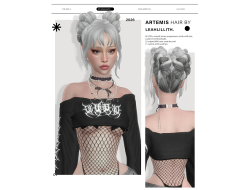 Artemis Hairstyle_ver 02 By Leahlillith