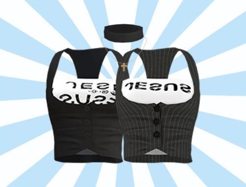 [charon&roqiqi]halter Vest