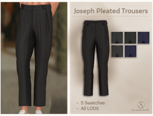 Joseph Pleated Trousers By Simsessentials