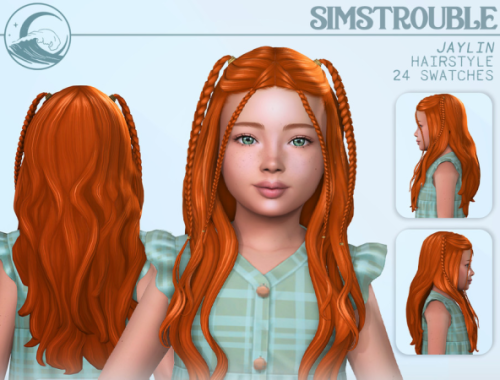 Jaylin Hairstyle Set - Kids Conversion By Simstrouble