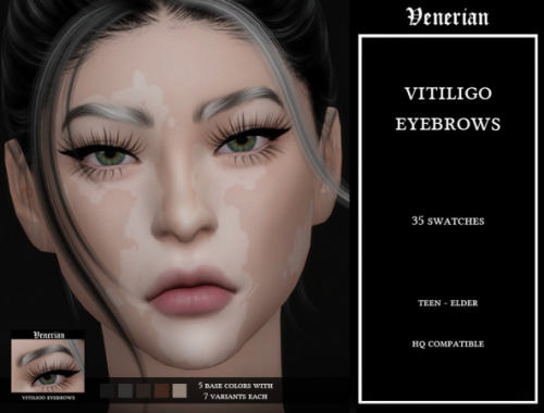 Vitiligo Eyebrows By Venerian
