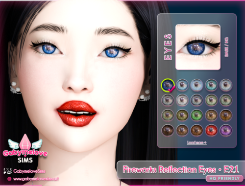 Fireworks Reflection Eyes • E21, Contact Lenses