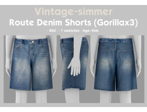 Route Denim Shorts By Vintage-simmer
