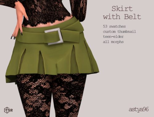 Mini Skirt with Belt