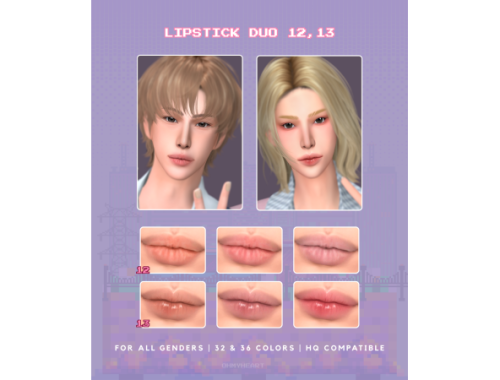 Ohmyheart Lipstick Duo 12,13