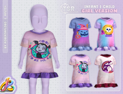 Girls' Set - Spooky Sweet Dresses For Infant And Child By Robertaplobo