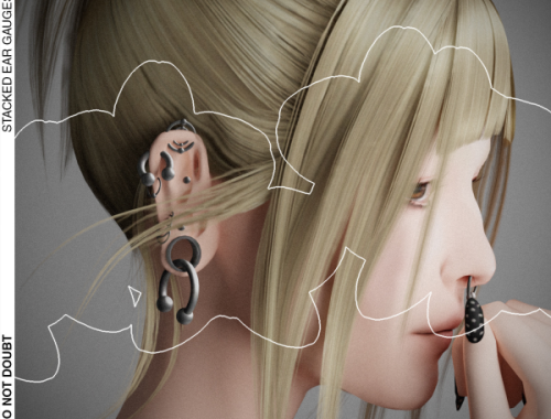 Stacked Ear Gauges By Donotdoubt