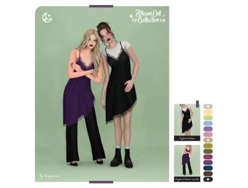 Lingerie Dress + Pants - Bloom Out Collection
