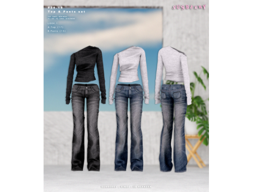 [sunberry]#26.18_top & Pants Set