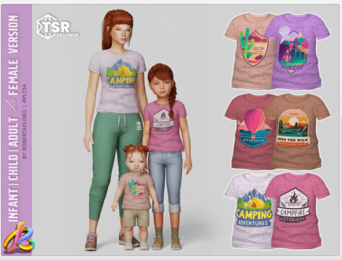 Female Set - Trail Blazer Tee For Infant Child And Adult