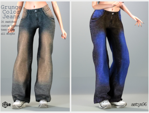 Grunge Color Jeans By Astya96cc