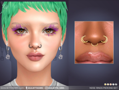 Nose Rings Piercing Set By Feyona