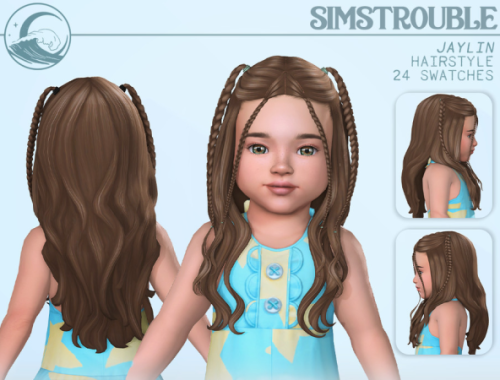 Jaylin Hairstyle Set - Toddler Conversion By Simstrouble