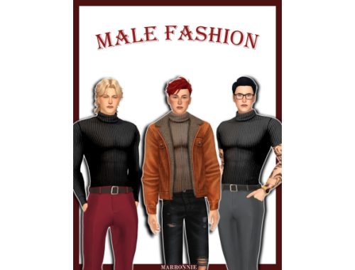 Male Fashion Set | Turtleneck | Jacket