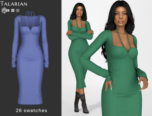 Myra Halter Strap Ribbed Midi Dress By Talarian