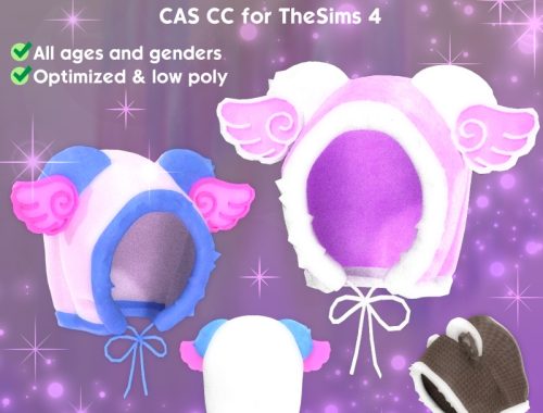 🪽 Angel Hood Hat 🪽 Cas Cc For Thesims 4