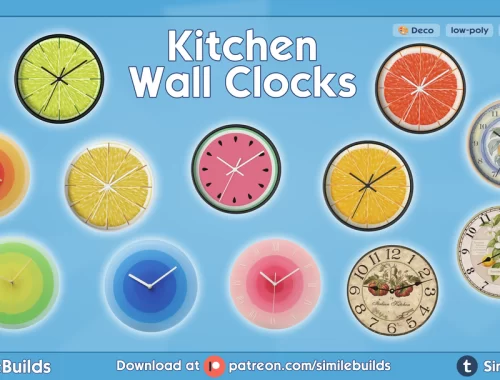The Sims 4: Kitchen 🕰️ Wall Clocks