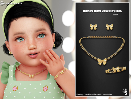 Honey Bow Jewelry Set For Infant