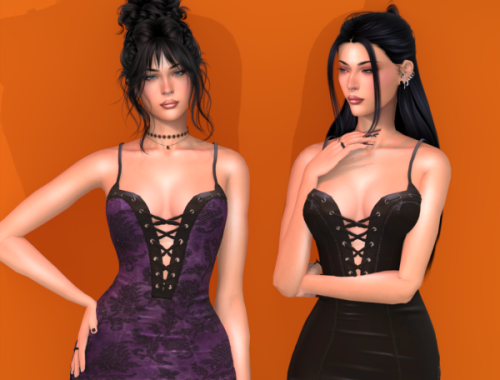 Clintdeep Ts4 Cc Kiara Synthetic Leather Mini Dress