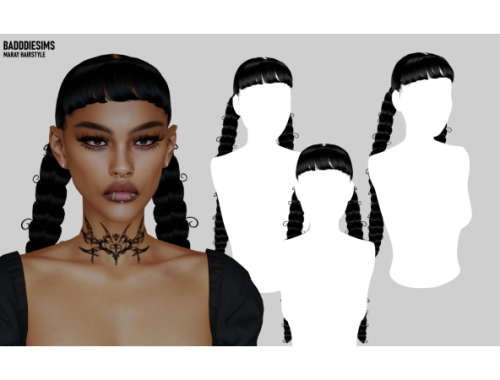 Badddiesims Maray Hairstyle
