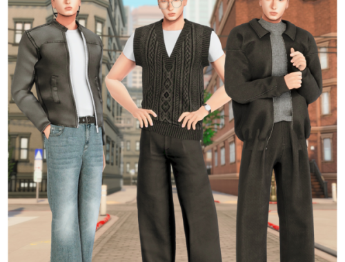 A Week Of Male Fashion By Mariahpixels