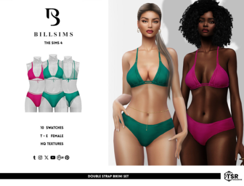 Double Strap Bikini Set