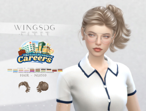 Wings-nl0 5 1 0-side Short Ponytail