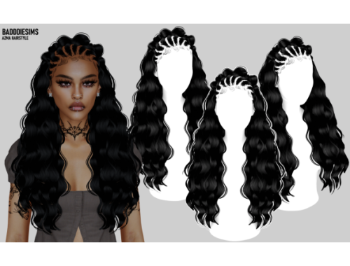 Badddiesims Azma Hairstyle