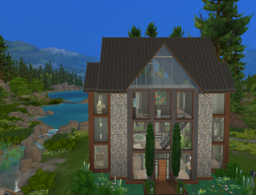 Everwood Lodge - No Cc The Sims 4 Build