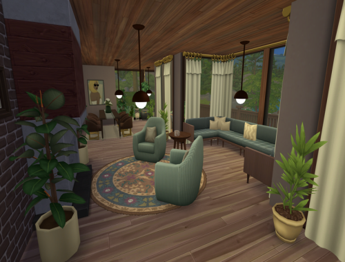 Everwood Lodge - No Cc The Sims 4 Build