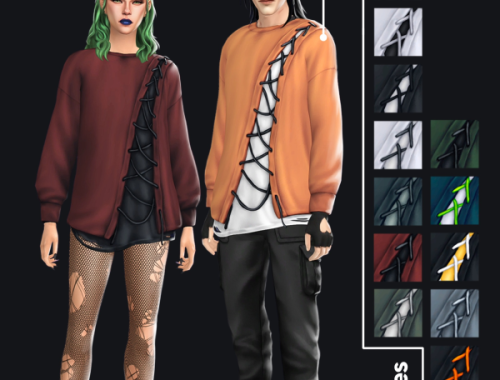 Laceup Sweatshirt