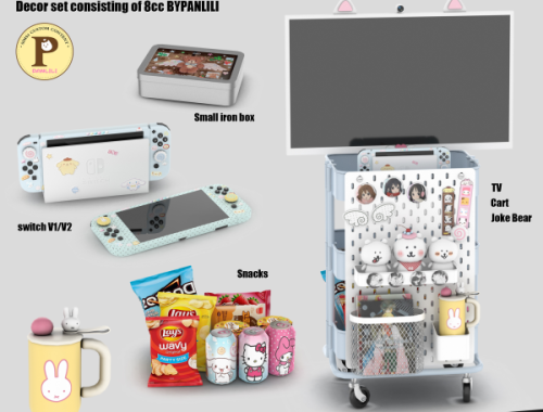Portable Tv Cart Set