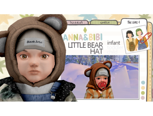 Little Bear Hat | Infant [anna&bibi]