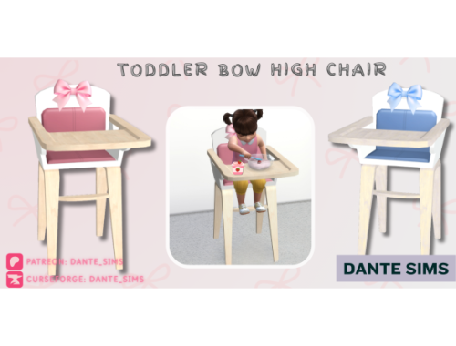 Toddler Bow High Chair