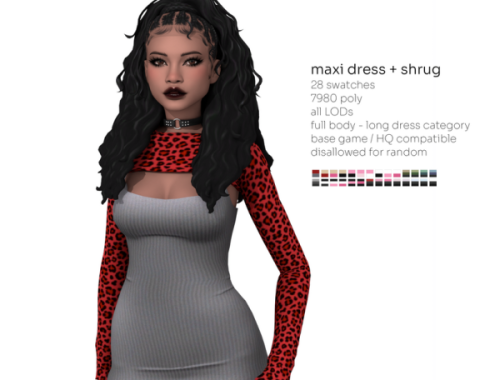 Maxi Dress + Shrug