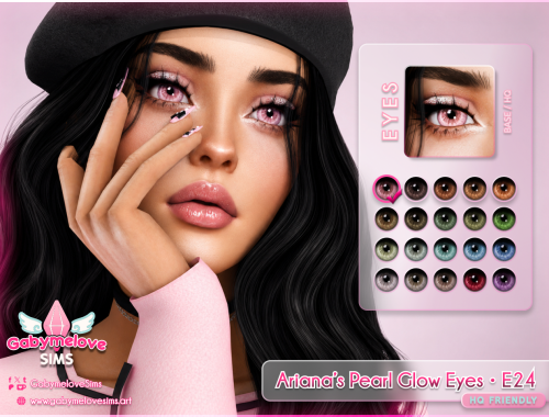 Ariana’s Pearl Glow Eyes • E24, contact lenses