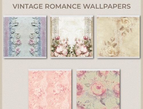 Romance in June Vintage Wallpapers