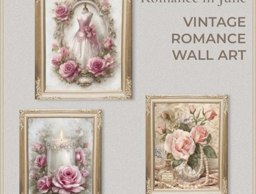 Romance in June Vintage Wall Art