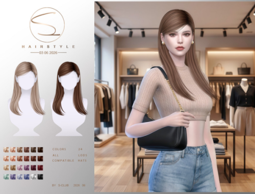 S-club Midlong Hairstyle