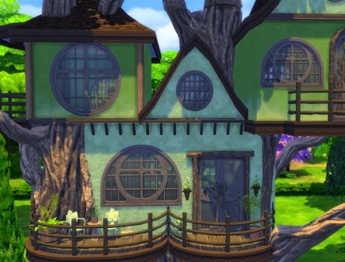 Fairy Treehouse Windows Doors