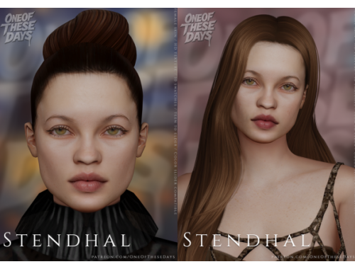 Stendhal - Skin/skinoverlay + Facemask, Nosemask, Lipstick & Tray Files