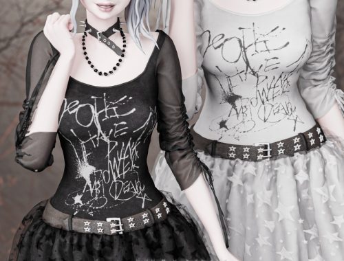 Violett . Goth Dress And Choker