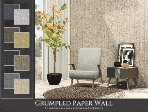Crumpled Paper Wall